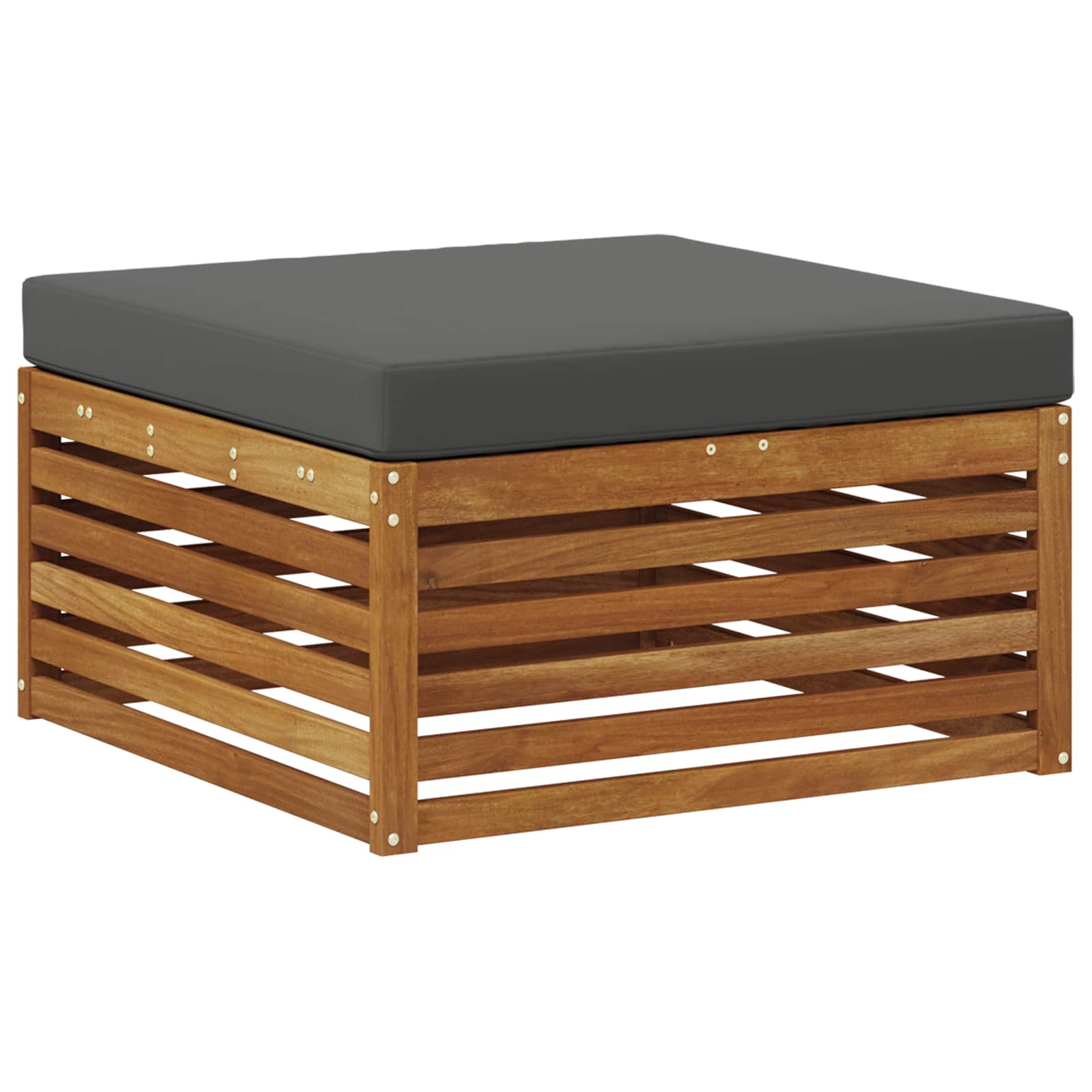 Set vanjskih sofa Prirodna i antracit 257,5 x 162,5 x 73 cm