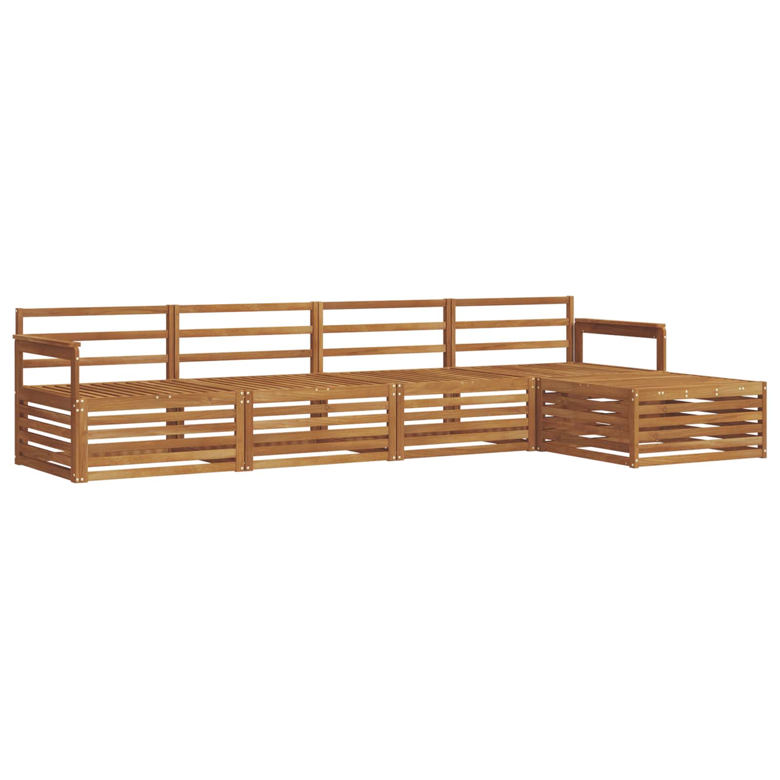 Set vanjskih sofa 5 pcs Prirodna