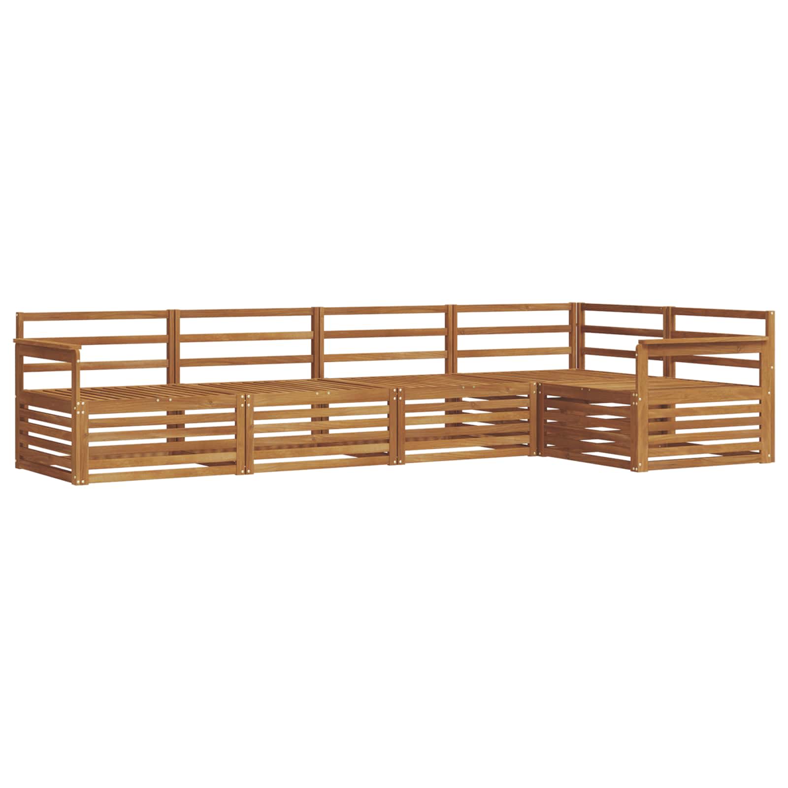 Set vanjskih sofa 5 pcs Prirodna