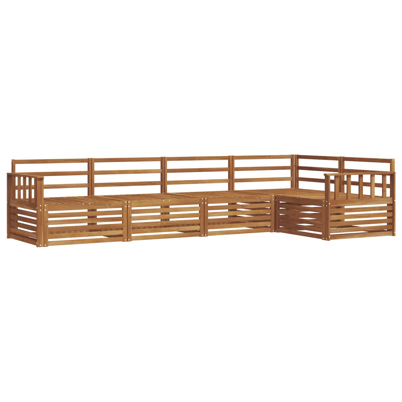 Set vanjskih sofa 5 pcs Prirodna
