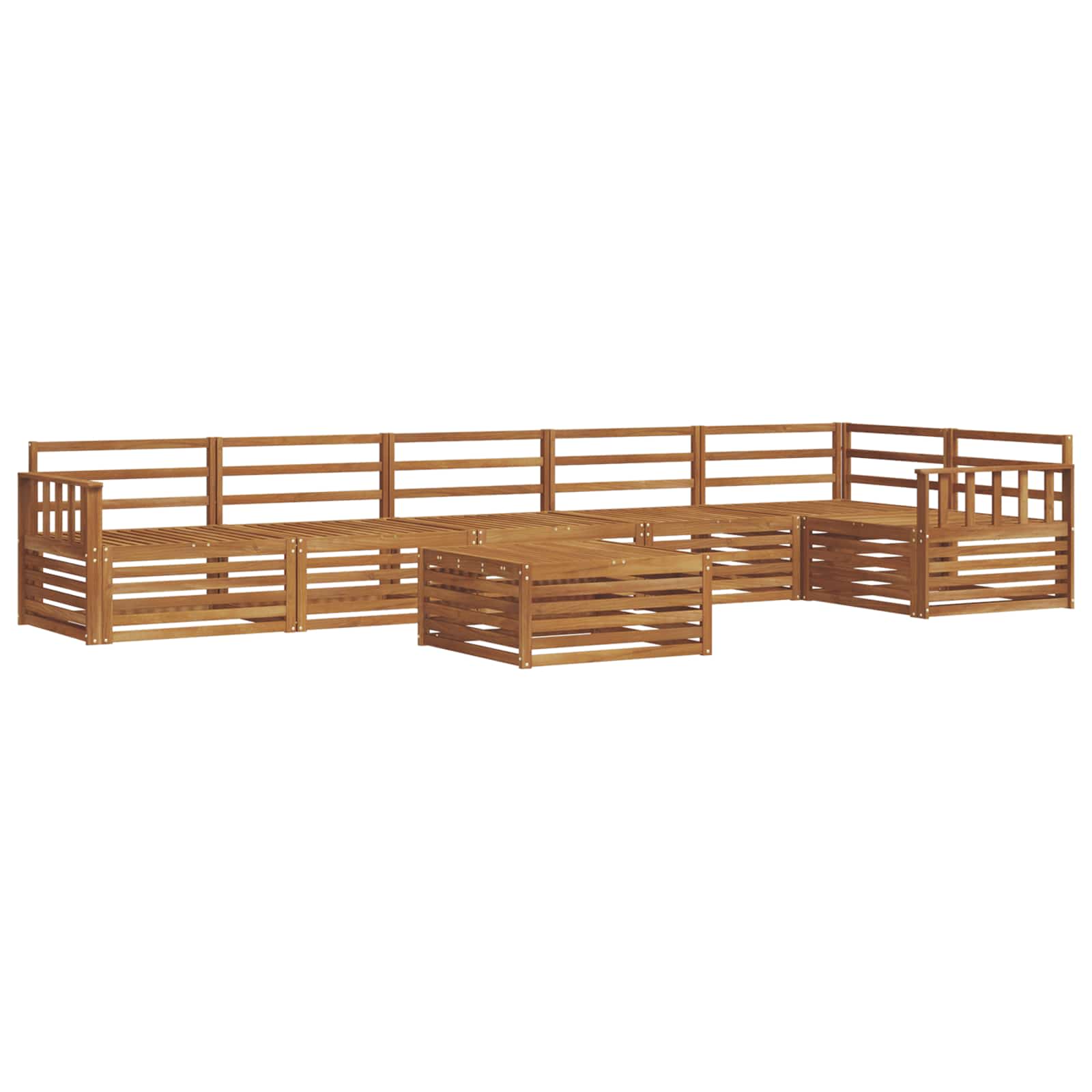 Set vanjskih sofa 7 pcs Prirodna