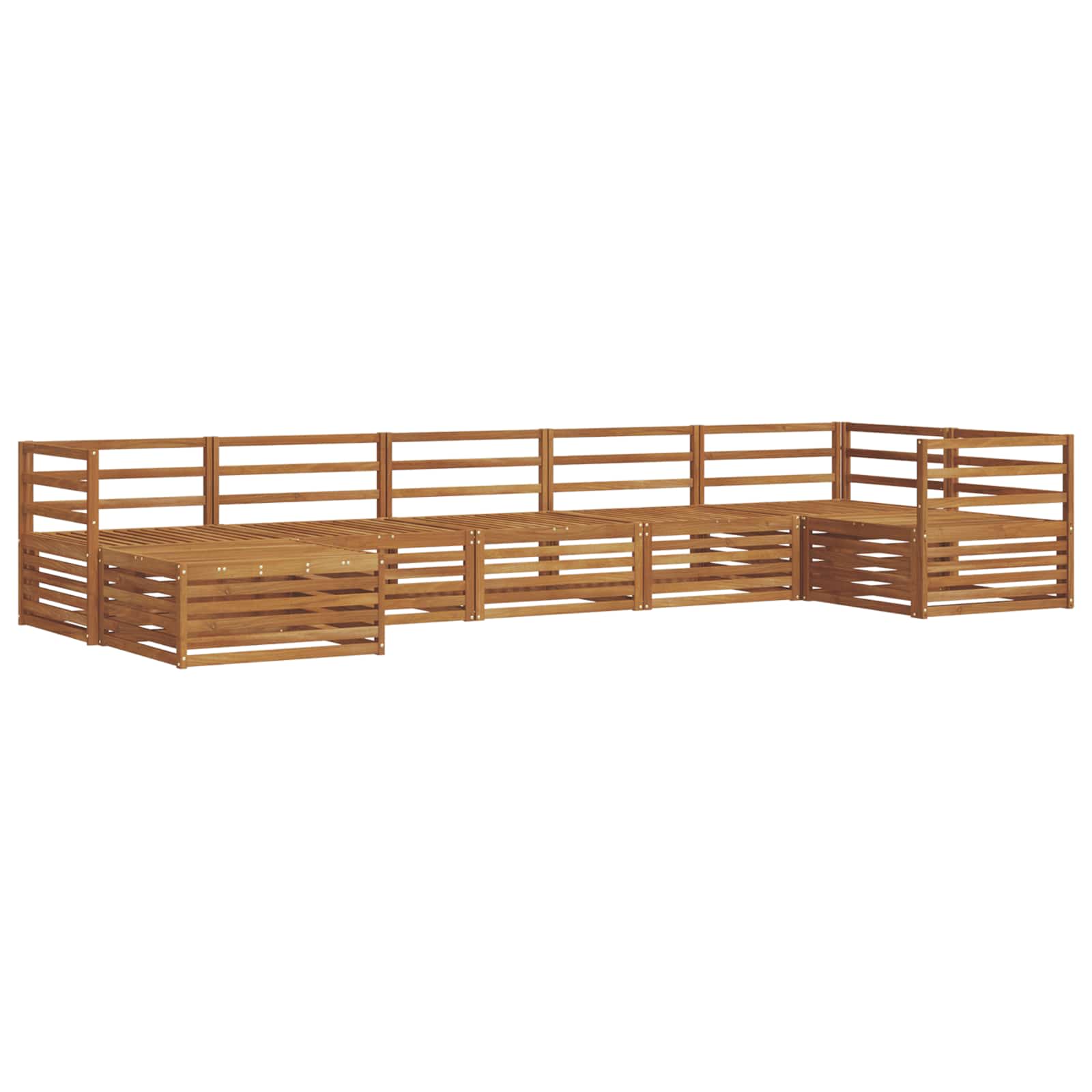 Set vanjskih sofa 7 pcs Prirodna