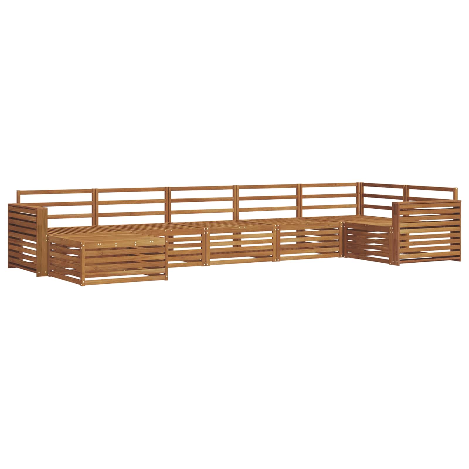 Set vanjskih sofa 7 pcs Prirodna