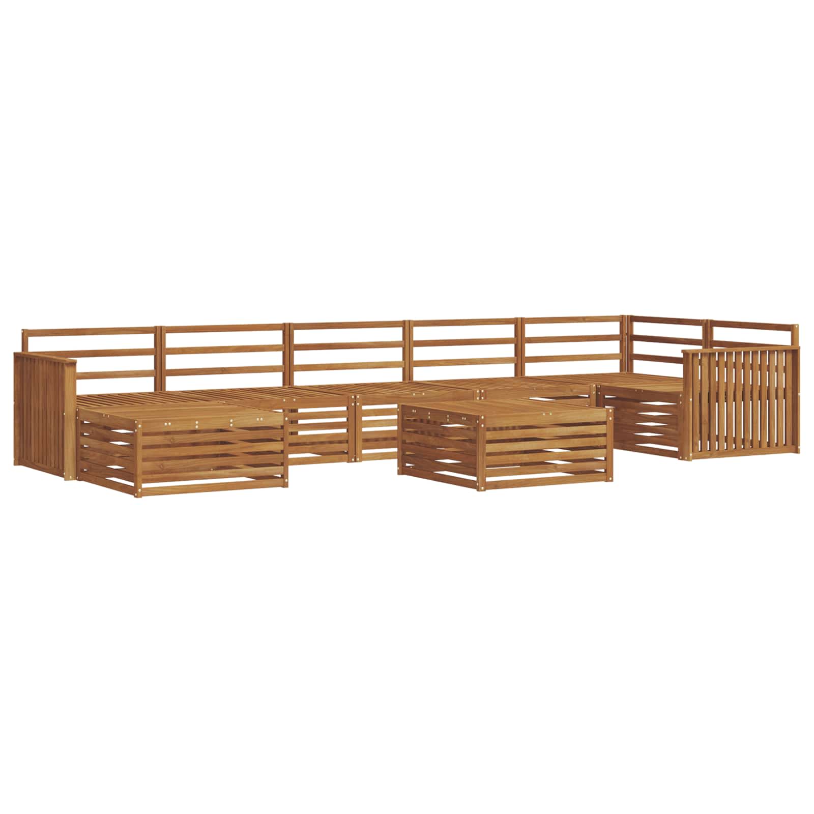 Set vanjskih sofa 8 pcs Prirodna