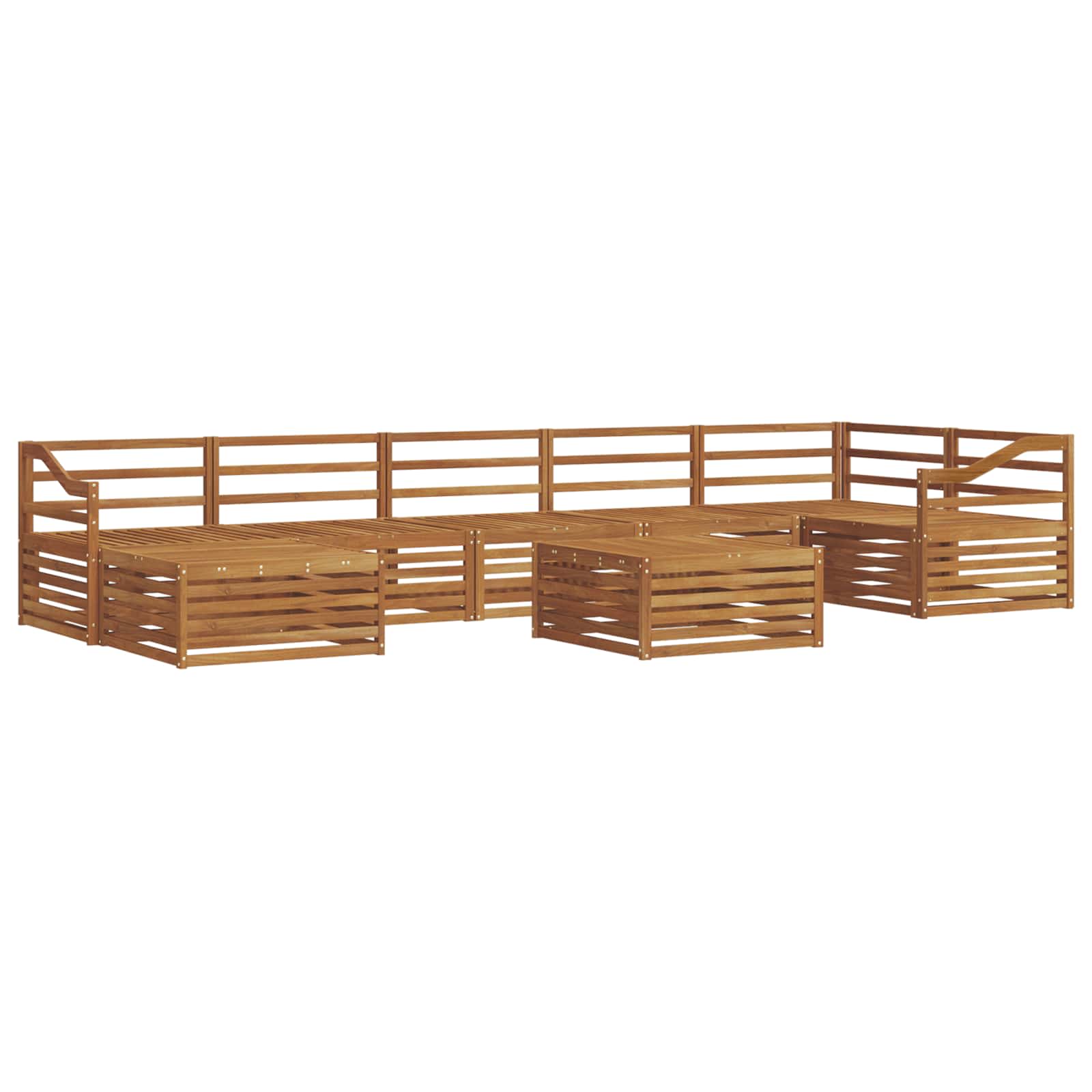 Set vanjskih sofa 8 pcs Prirodna