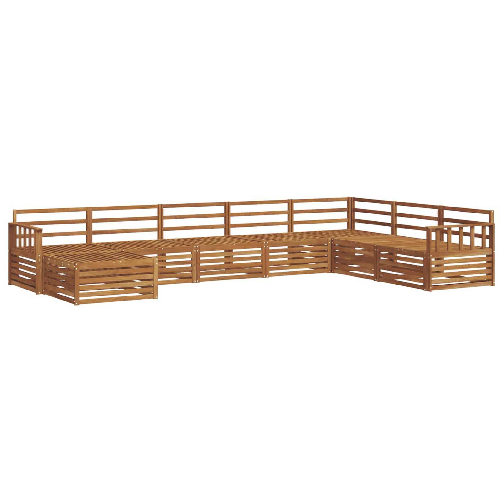 Set vanjskih sofa 8 pcs Prirodna