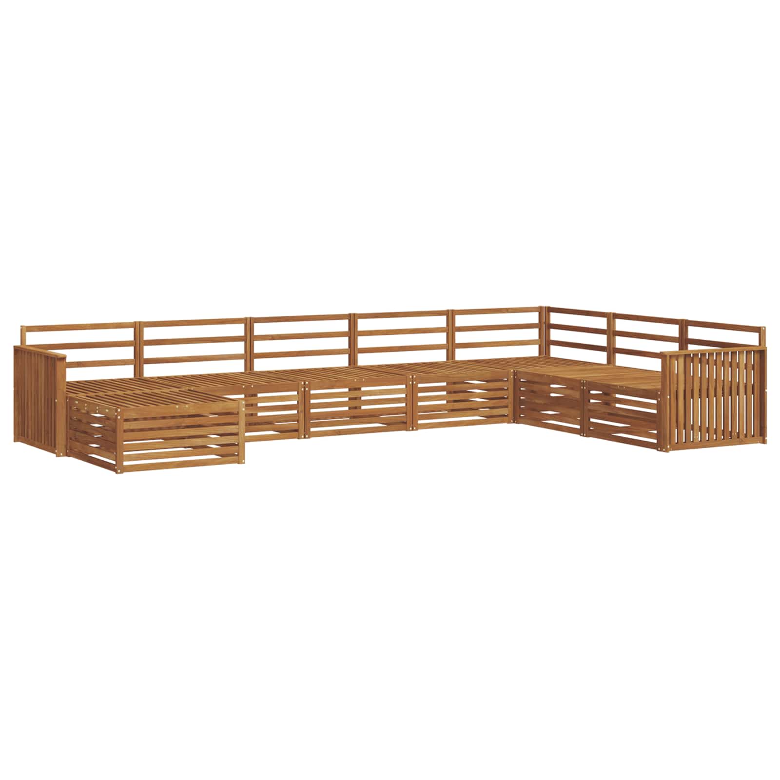 Set vanjskih sofa 8 pcs Prirodna