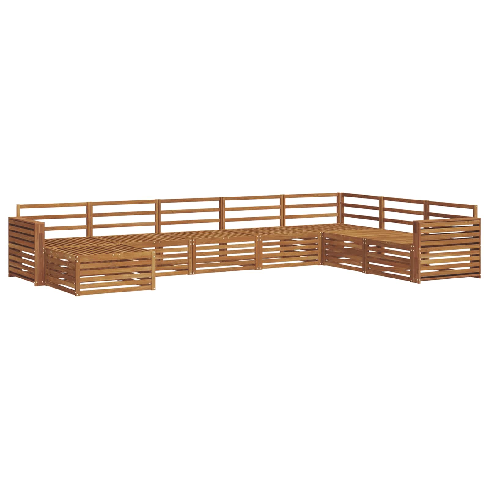 Set vanjskih sofa 8 pcs Prirodna