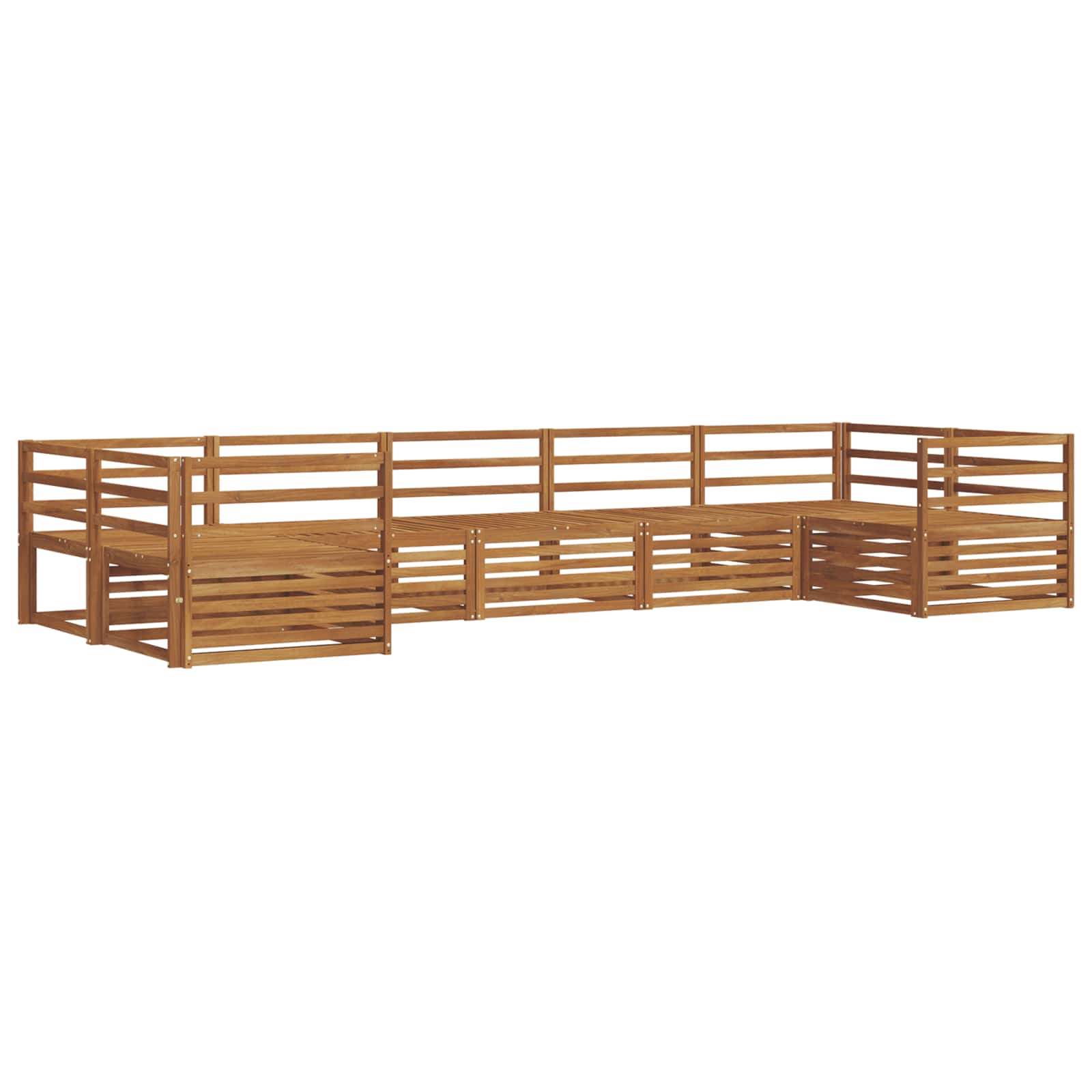 Set vanjskih sofa 7 pcs Prirodna
