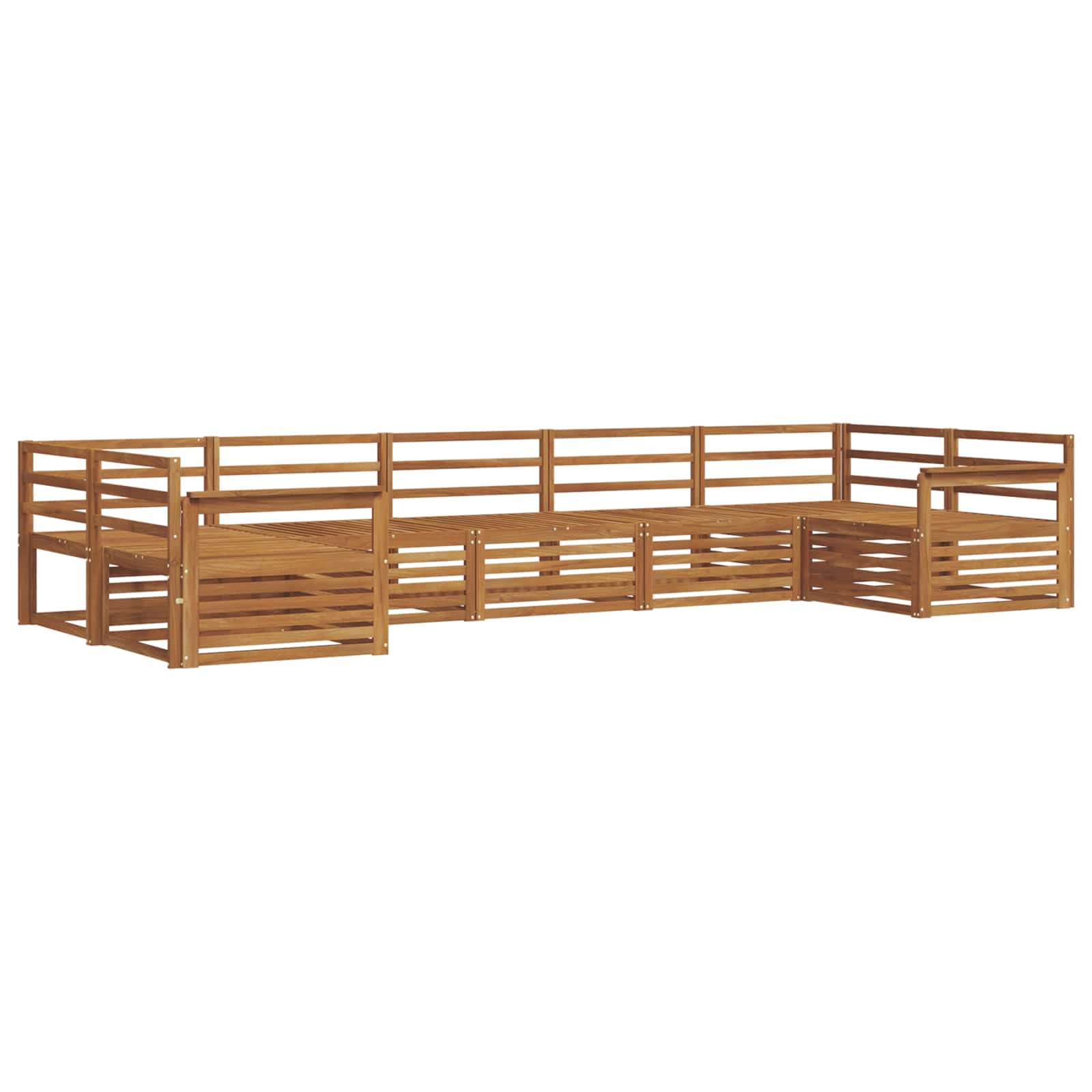 Set vanjskih sofa 7 pcs Prirodna