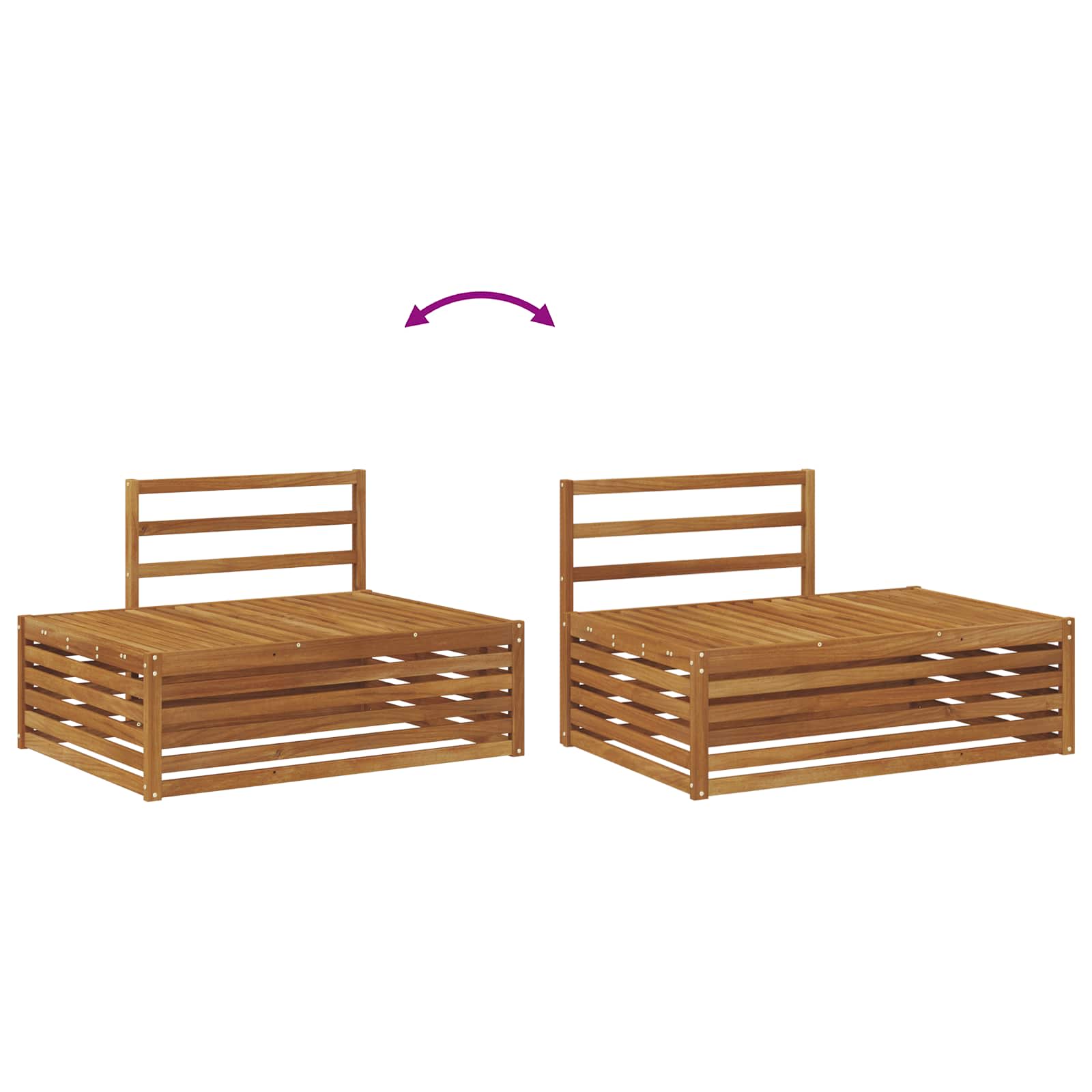 Set vanjskih sofa 5 Komad Prirodna Čvrsto drvo akacije