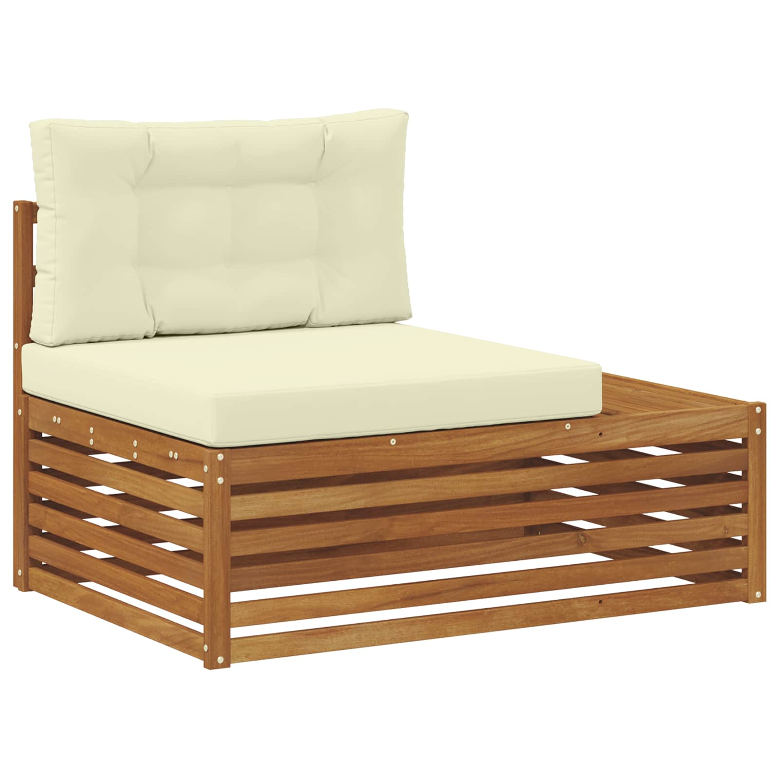 Set vanjskih sofa s jastukom 6 Komad Prirodna i krem
