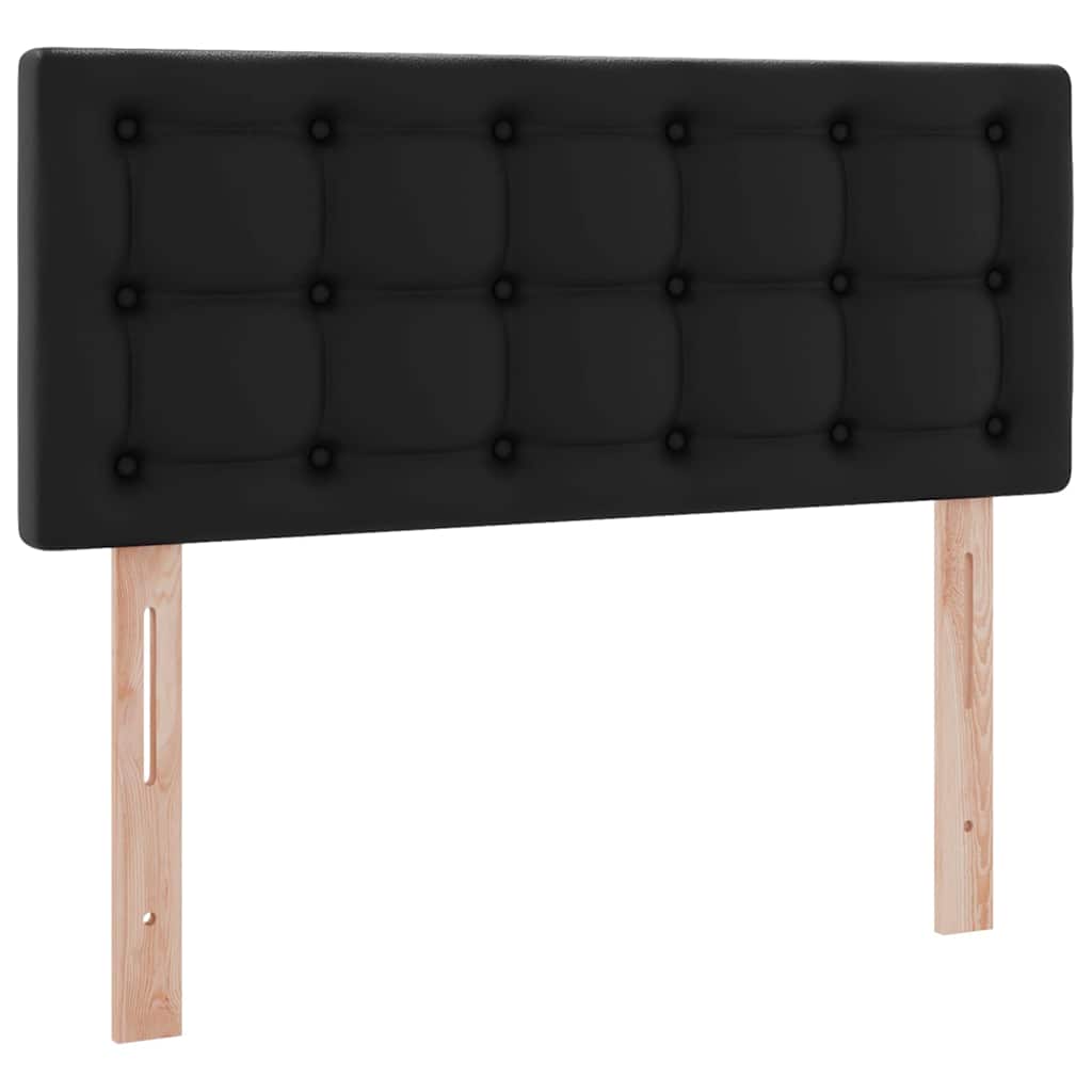 Krevet s madracem i skladištem Crna 120 x 200 cm Lažna koža