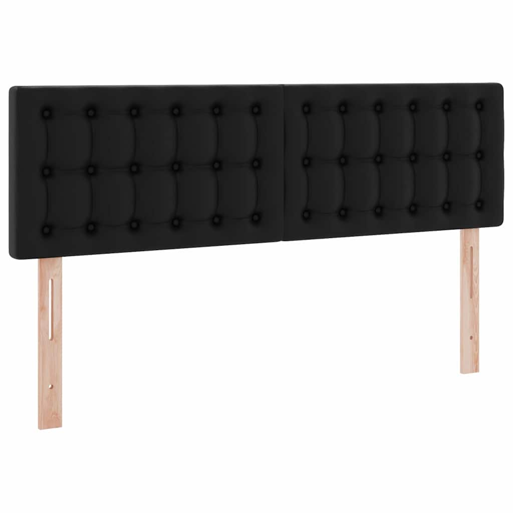 Krevet s madracem i skladištem Crna 140 x 190 cm Lažna koža