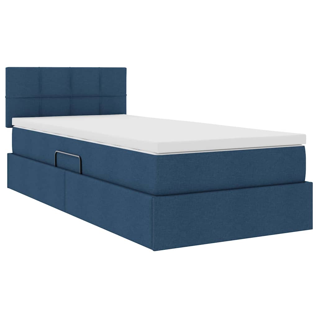 Krevet s madracem i skladištem s madracem Plava 90 x 200 cm