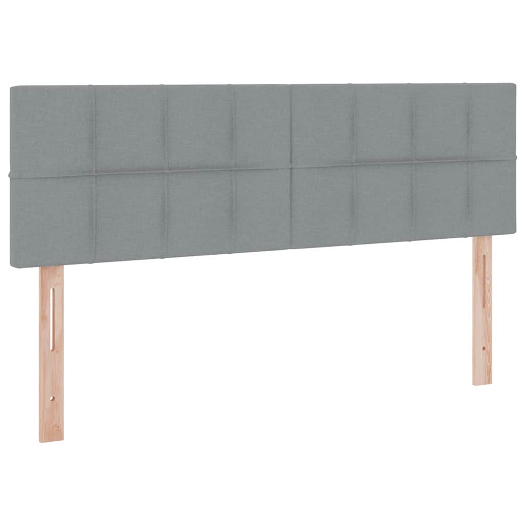 Krevet s madracem i skladištem Svijetlo siva 140 x 190 cm