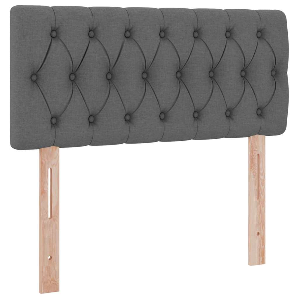 Krevet s madracem i skladištem Tamno siva 90 x 190 cm