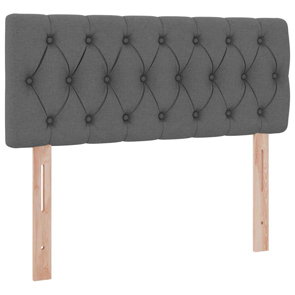 Krevet s madracem i skladištem Tamno siva 120 x 190 cm