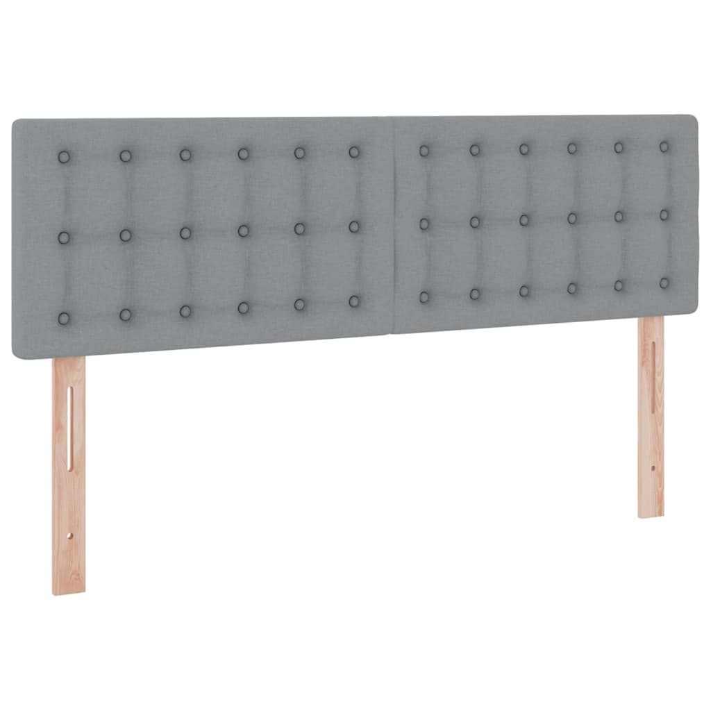 Krevet s madracem i skladištem Svijetlo siva 140 x 190 cm