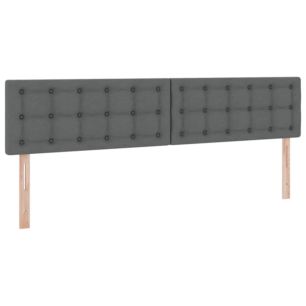 Krevet s madracem i skladištem Tamno siva 200 x 200 cm