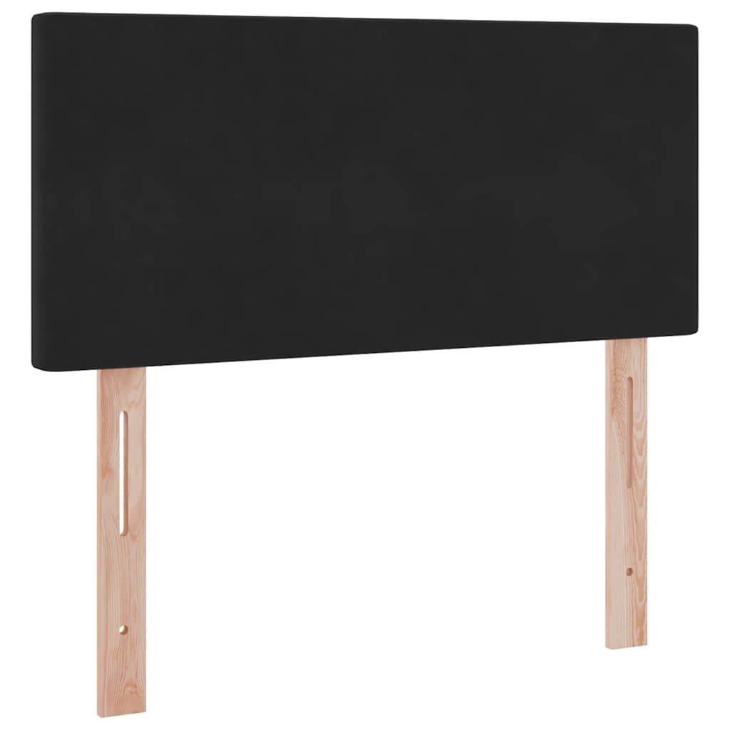 Krevet s od storage s madracem Crna 90 x 190 cm Baršun