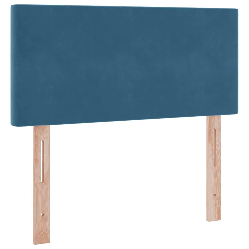 Krevet s od storage s madracem Tamno plava 90 x 190 cm Baršun