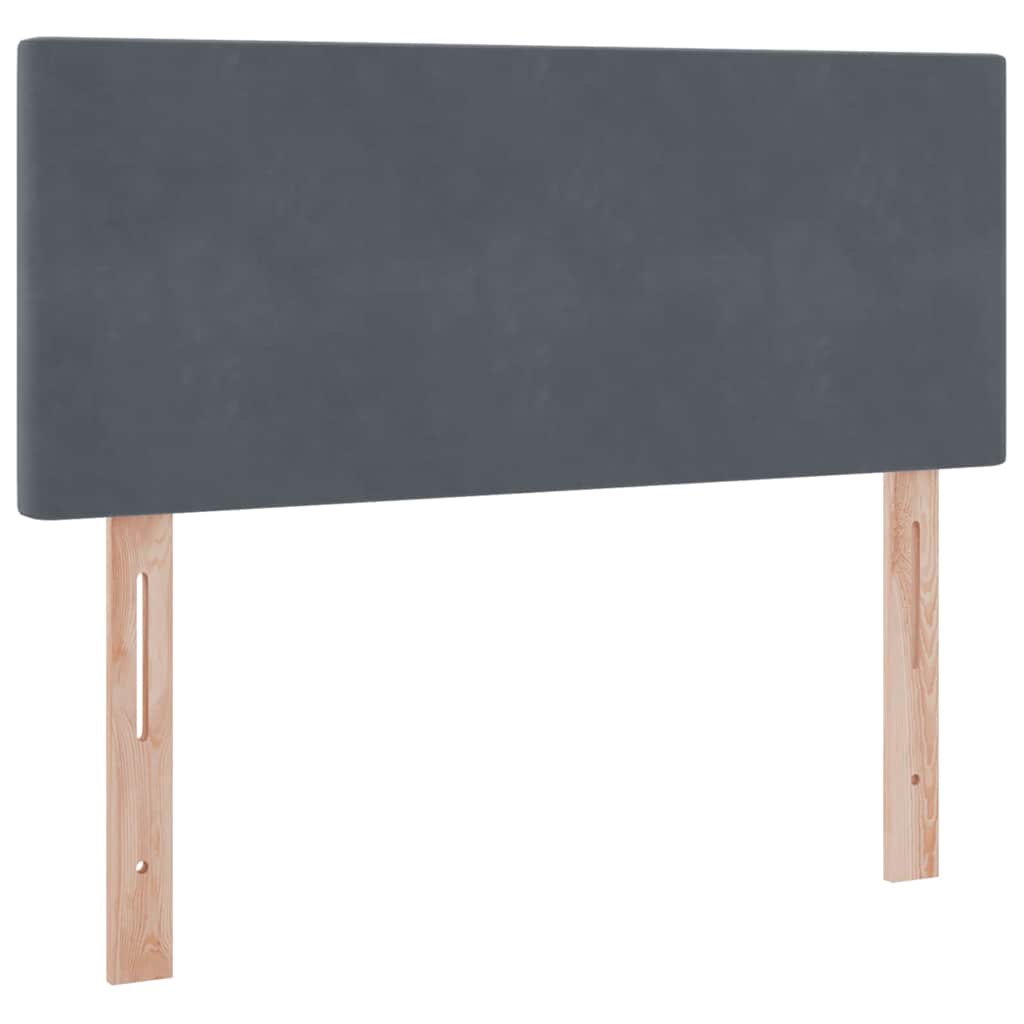 Krevet s od storage s madracem Tamno siva 120 x 200 cm Baršun