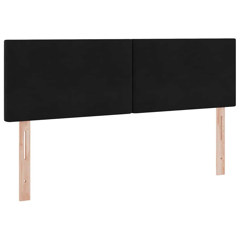 Krevet s od storage s madracem Crna 140 x 200 cm Baršun