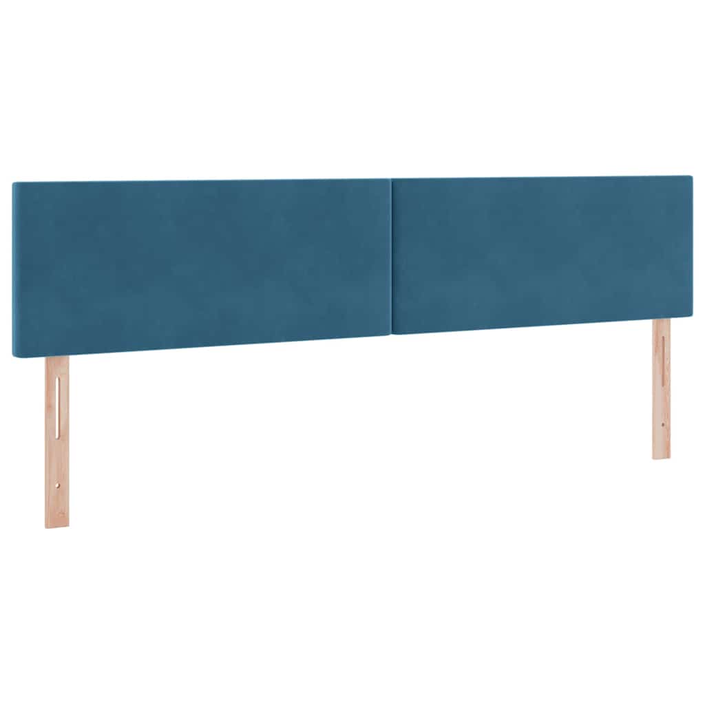 Krevet s od storage s madracem Tamno plava 200 x 200 cm Baršun