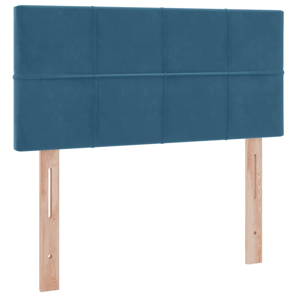 Krevet s od storage s madracem Tamno plava 90 x 200 cm Baršun