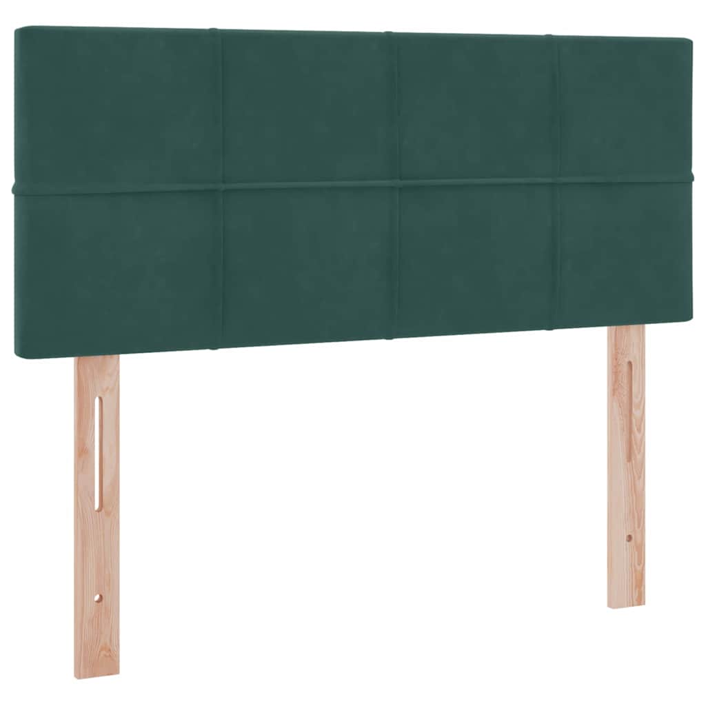 Krevet s od storage s madracem Tamnozelena 120 x 200 cm Baršun