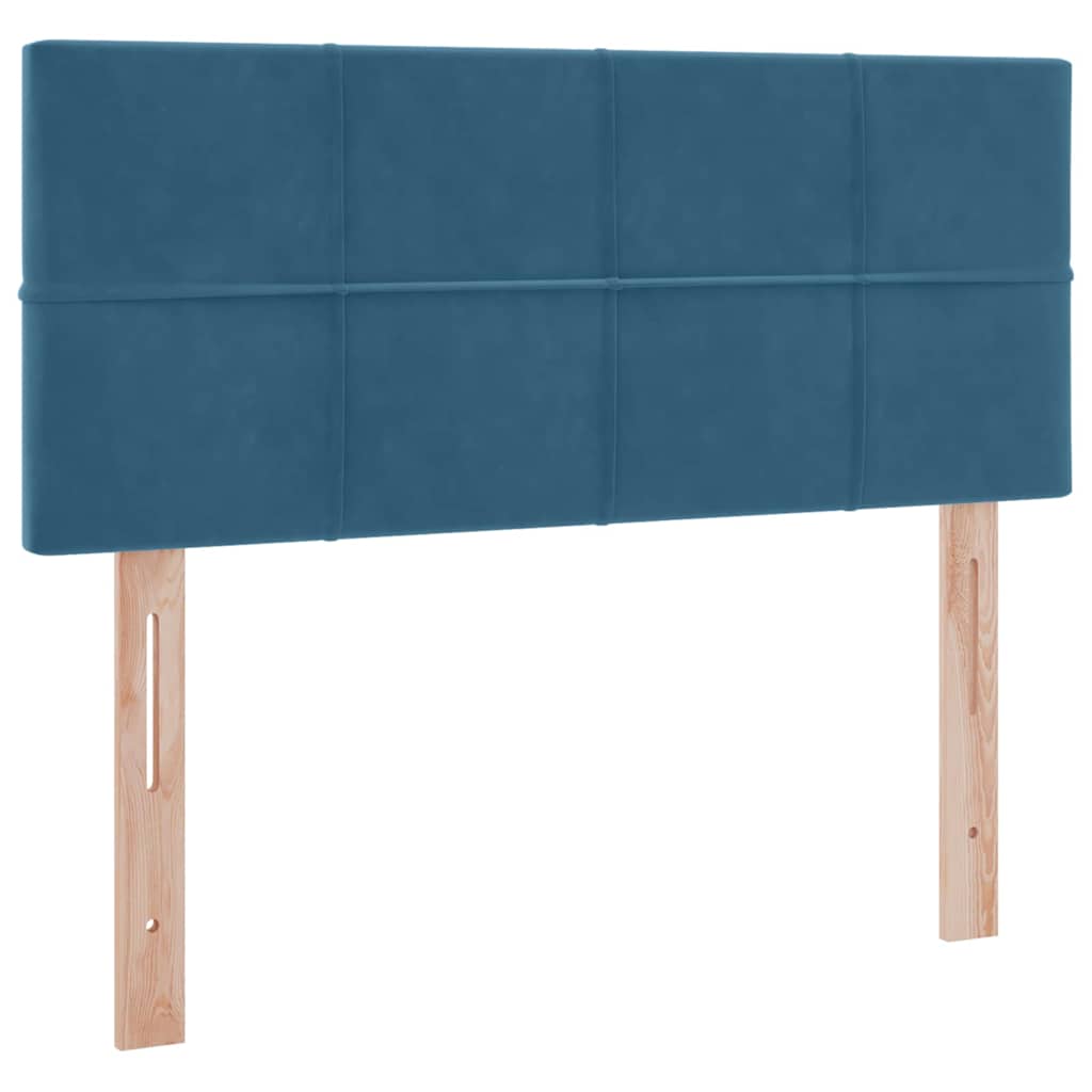 Krevet s od storage s madracem Tamno plava 120 x 200 cm Baršun