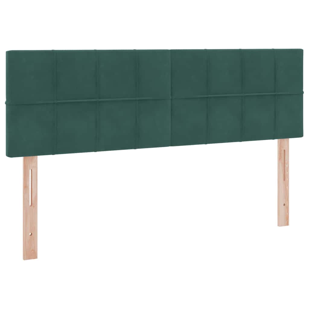 Krevet s od storage s madracem Tamnozelena 140 x 190 cm Baršun