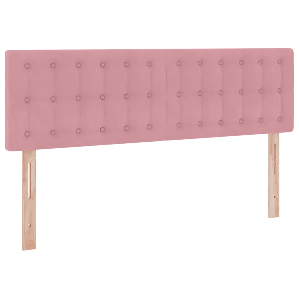 Krevet s od storage s madracem Ružičasta 140 x 190 cm Baršun