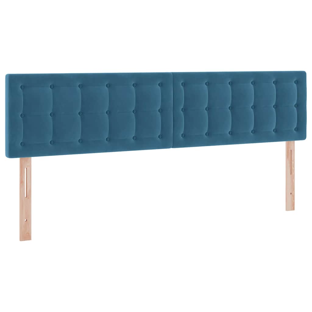 Krevet s od storage s madracem Tamno plava 160 x 200 cm Baršun