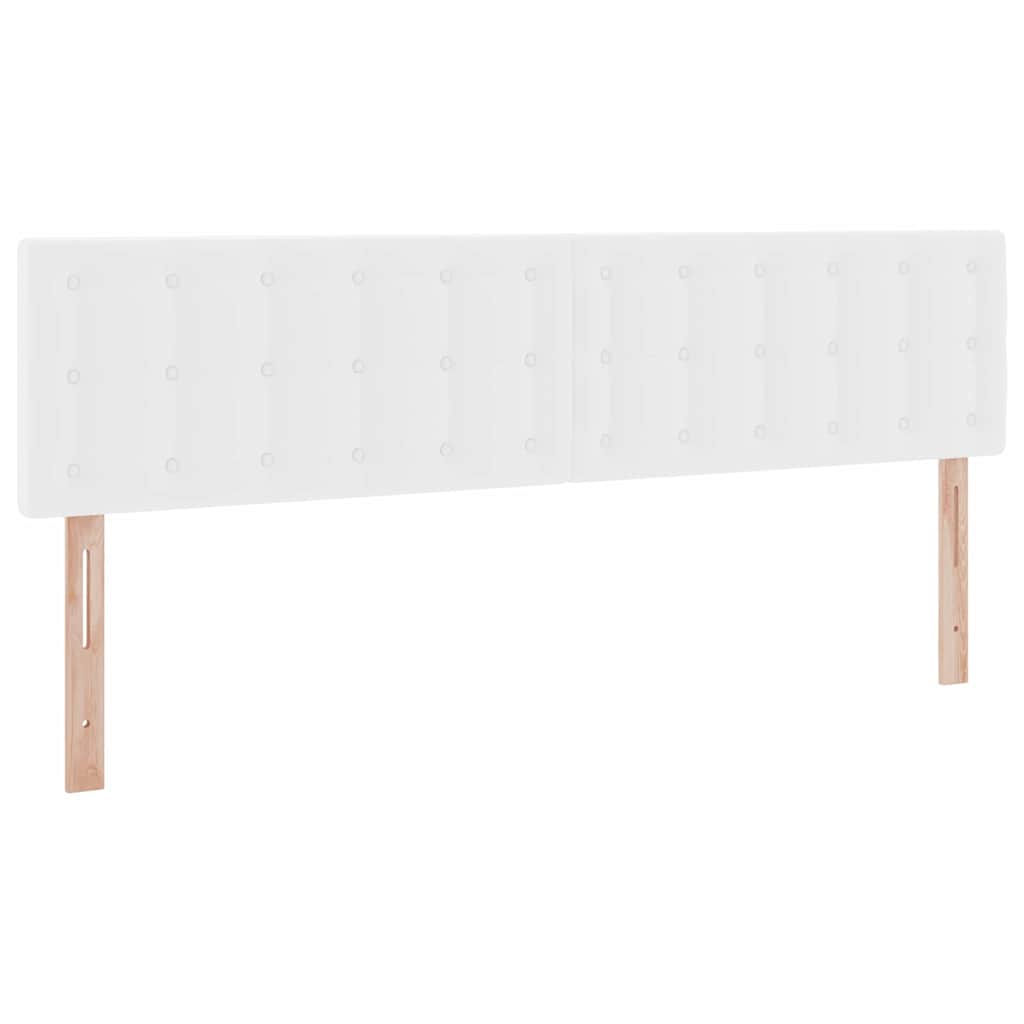 Krevet s od storage Čista bijela 180 x 200 cm Lažna koža