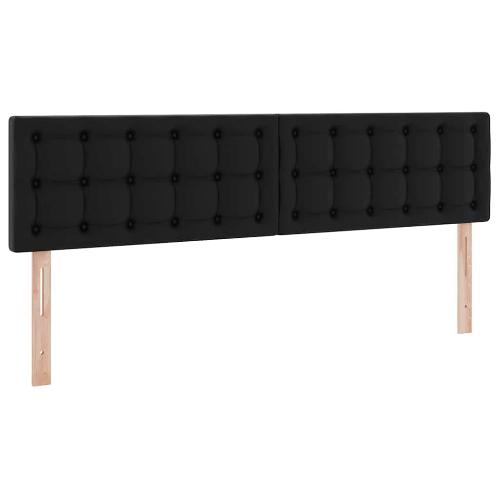 Krevet s od storage s madracem Crna 200 x 200 cm Lažna koža