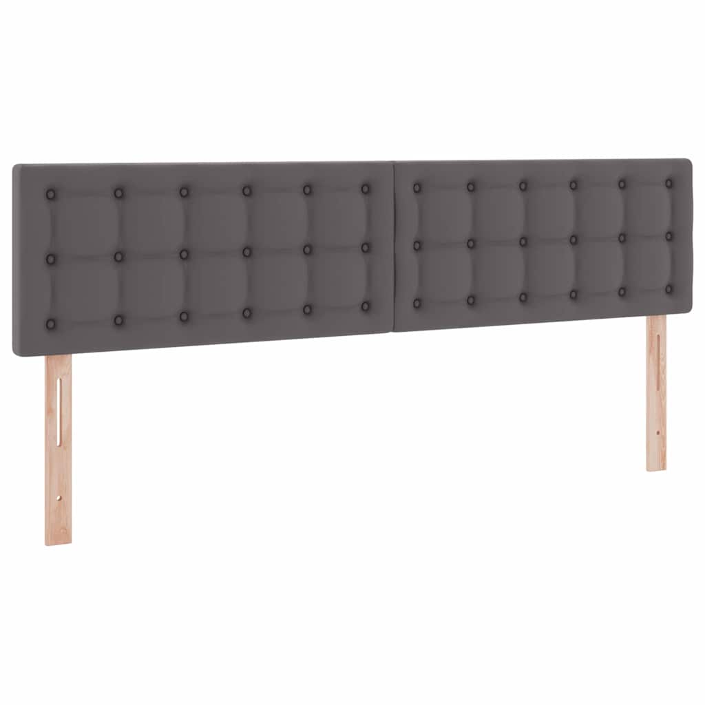 Krevet s od storage s madracem Siva 200 x 200 cm Lažna koža
