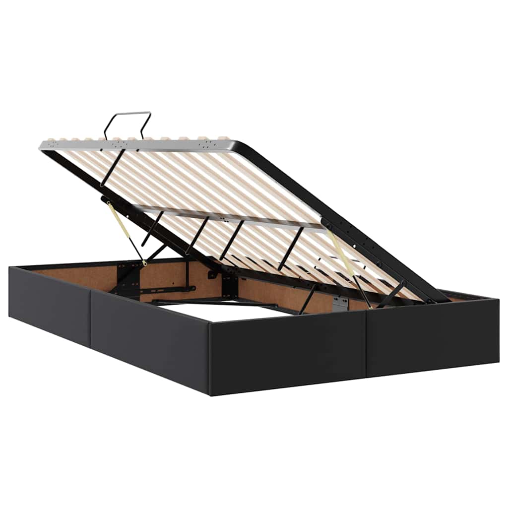 Krevet s prostorom za pohranu s LED-om Crna 120 x 190 cm