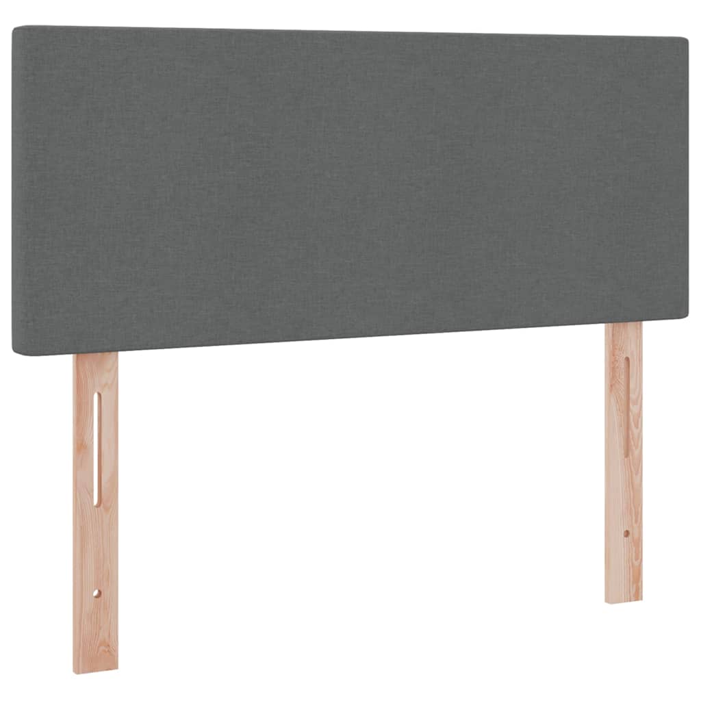 Krevet s prostorom za pohranu s LED-om Tamno siva 120 x 200 cm