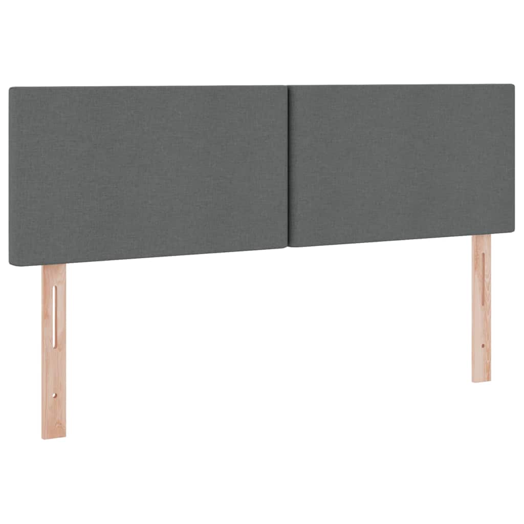 Krevet s prostorom za pohranu s LED-om Tamno siva 140 x 200 cm