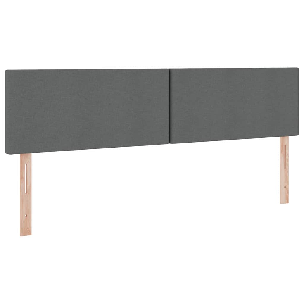 Krevet s prostorom za pohranu s LED-om Tamno siva 180 x 200 cm