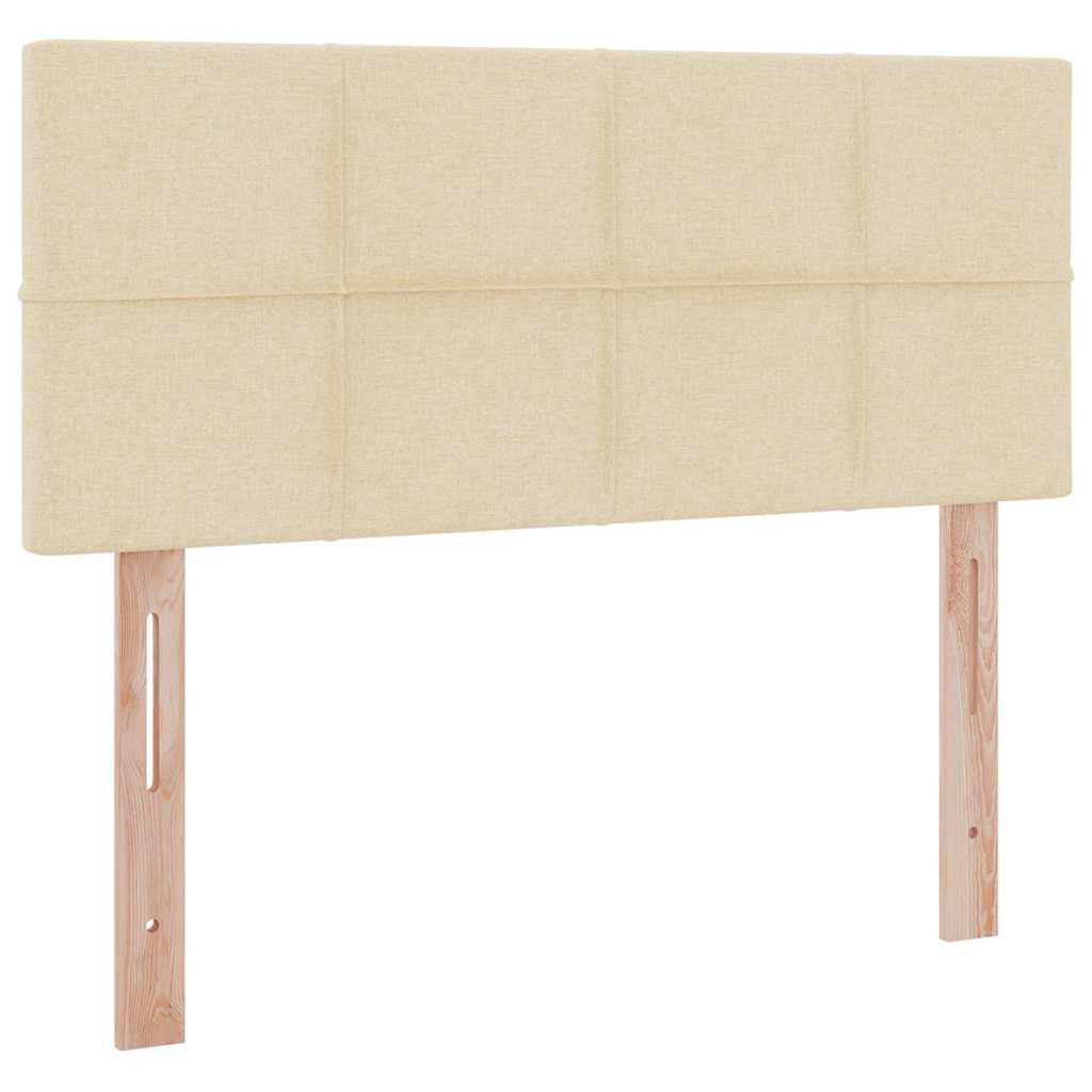 Krevet s prostorom za pohranu s LED-om Krema 120 x 190 cm