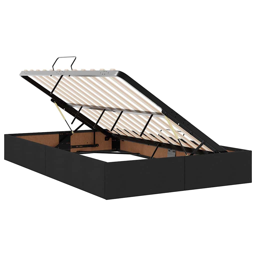 Krevet s prostorom za pohranu s LED-om Crna 120 x 200 cm