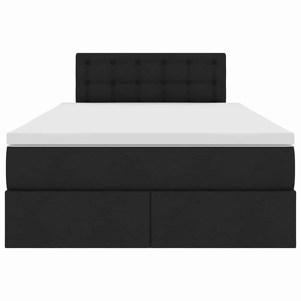 Krevet s prostorom za pohranu s LED-om Crna 120 x 200 cm