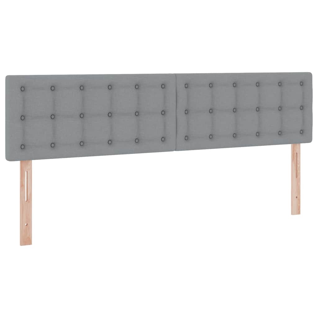 LED krevet za pohranu s madracem Svjetlosiva 180 x 200 cm