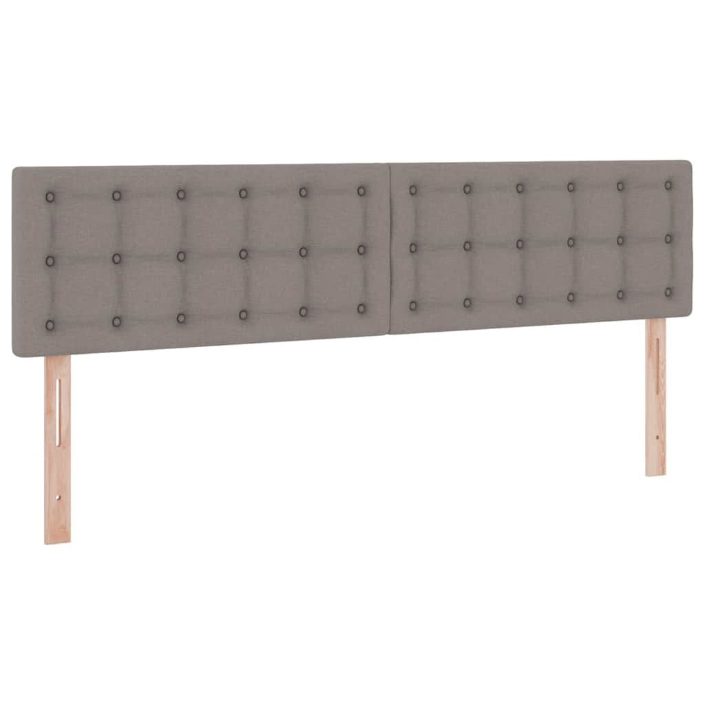 LED krevet za pohranu s madracem Sivosmeđa 180 x 200 cm Tkanina