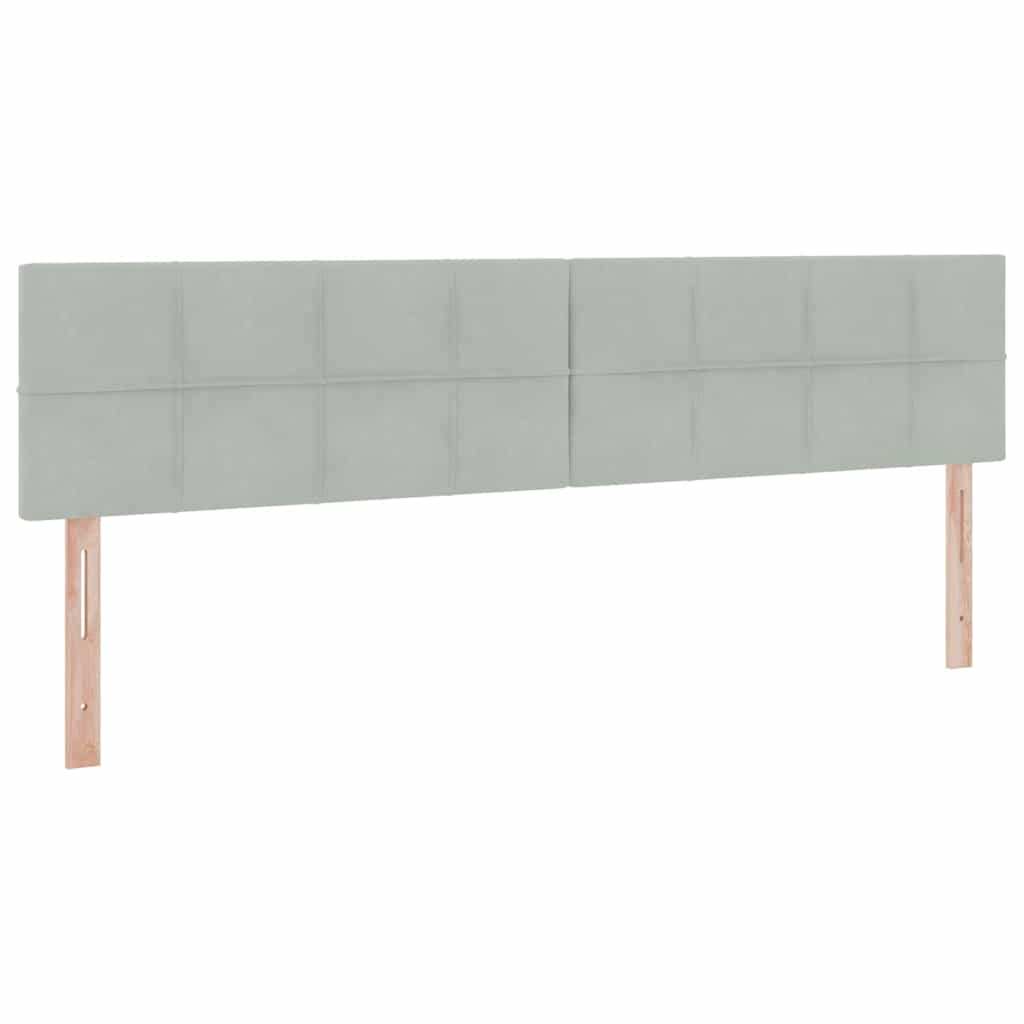 LED krevet za pohranu s madracem Svjetlosiva 200 x 200 cm