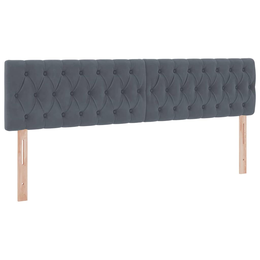 Krevet s prostorom za pohranu s LED-om Tamno siva 180 x 200 cm