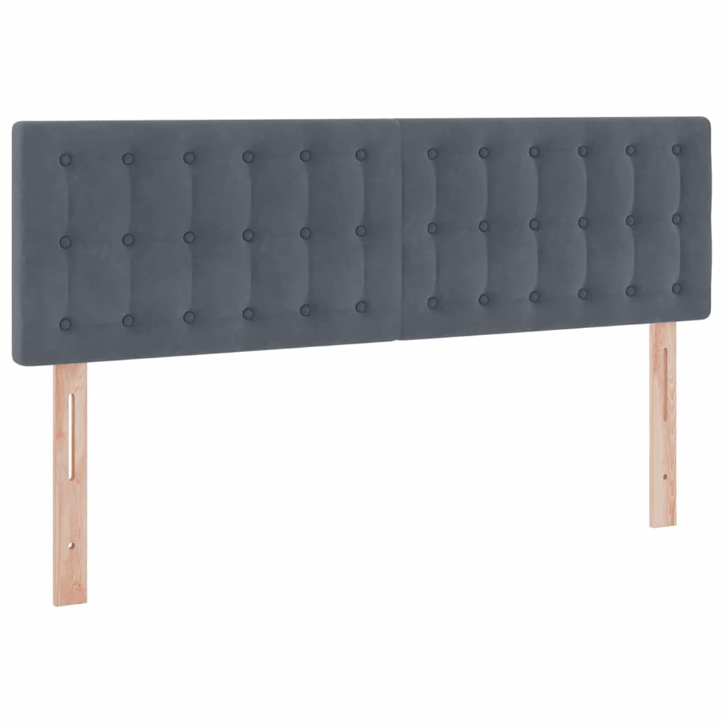 Krevet s prostorom za pohranu s LED-om Tamno siva 140 x 200 cm
